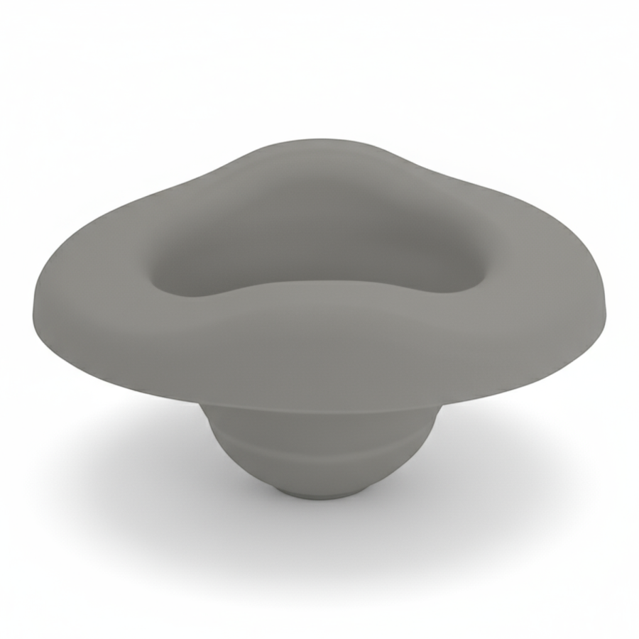 Wkład silikonowy składany z ochronią na nocnik, szary / Potette Plus