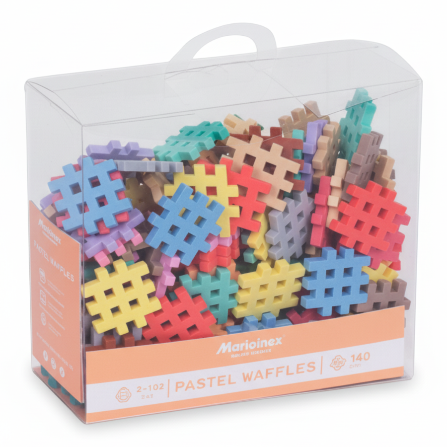 Klocki waffle MINI pastel 140 szt. / Marioinex