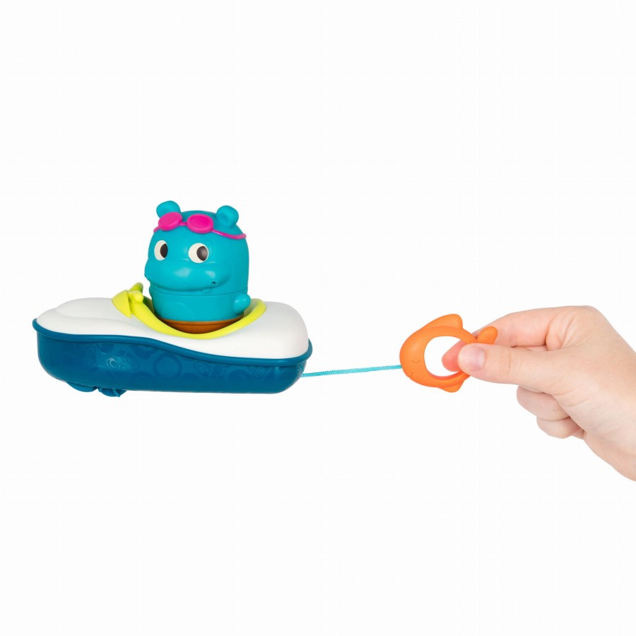 Pull & Go Rider – łódka z napędem i rozkręcaną sikawką / B.Toys