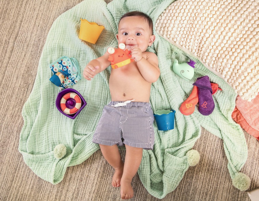 Wee B. Splashy – zestaw prezentowy do kąpieli dla niemowląt / B.Toys