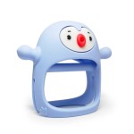 Gryzak silikonowy - Pingwin Buddy Light Blue / Smily Mia