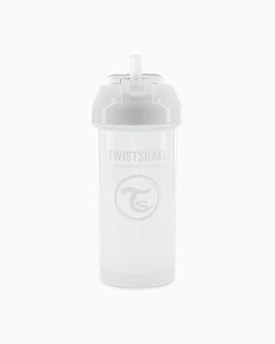 Kubek niekapek ze słomką Biała 360 ml / Twistshake