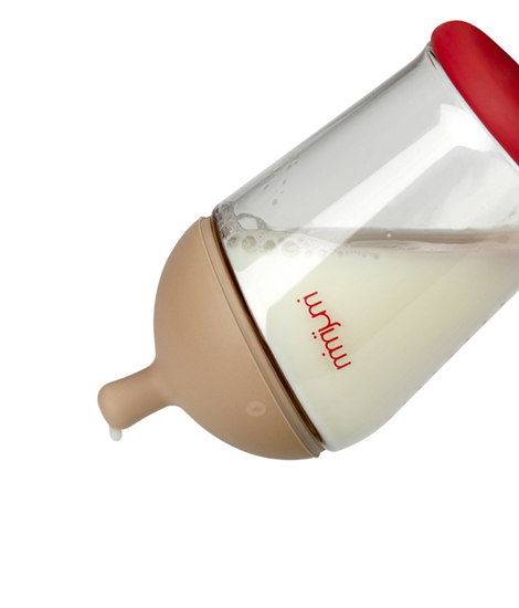 Butelka dla niemowląt 240 ml ze smoczkiem o szybkim przepływie / MIMIJUMI