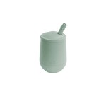 Silikonowy kubeczek ze słomką Mini Cup + Straw Training System 120 ml pastelowa zieleń / EZPZ