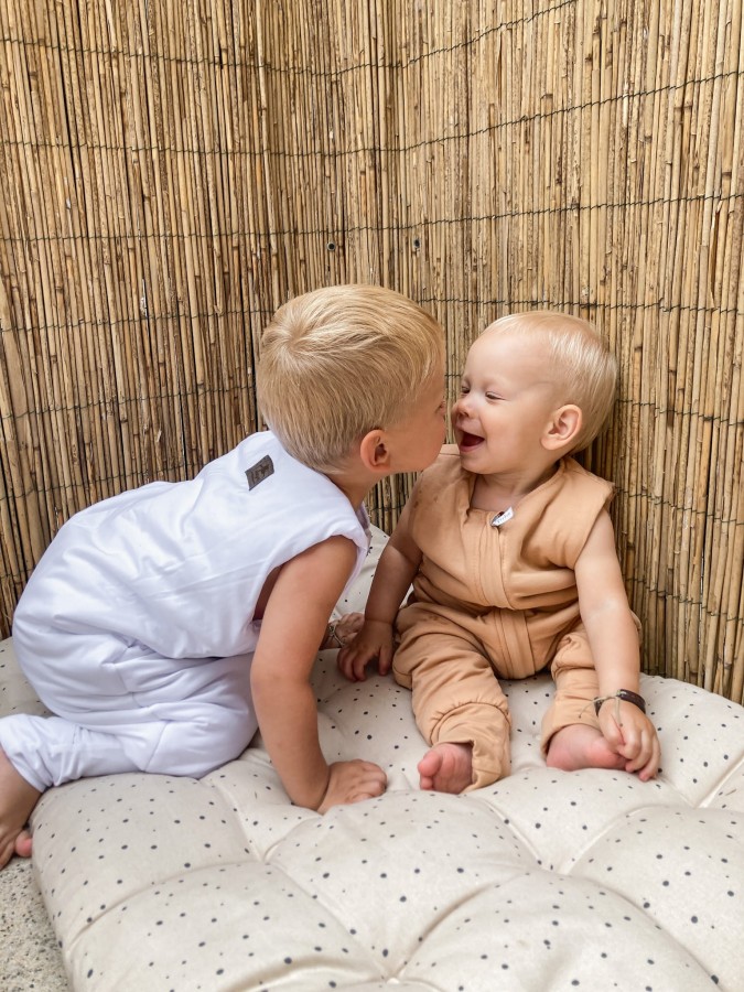 Letni śpiworek z nóżkami - Biały ROZMIARY / Sleepee