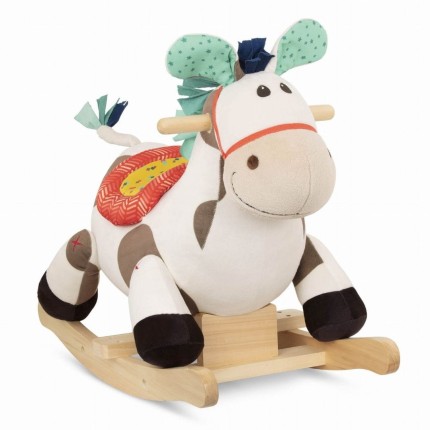 Rodeo Rocker Spotty – pluszowy KOŃ na biegunach / B.Toys BX1935Z