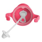 Bidon ze słomką 240 ml, MALINOWY / b.box