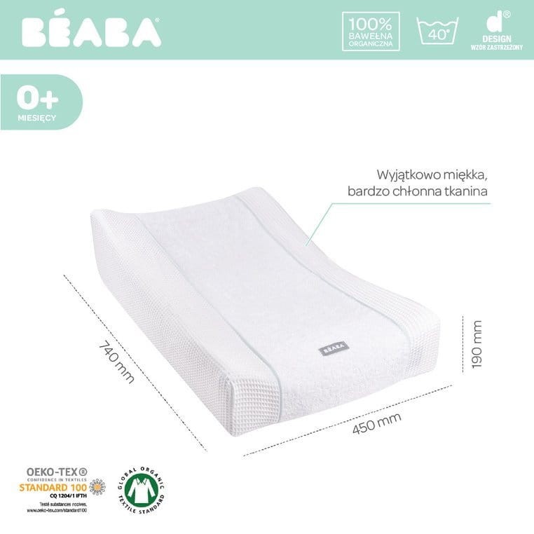 Pokrowiec na anatomiczny przewijak Sofalange White / Beaba