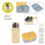 Zestaw na lunch Lunchbox + Tritanowa butelka - bidon 460 ml About Friends Lew / Lassig