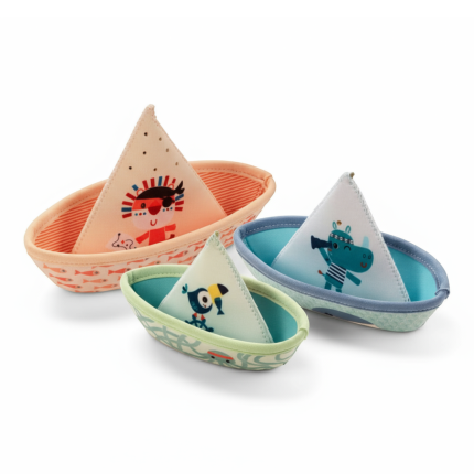 3 łódeczki do kąpieli Dżungla 6 m+ / Lilliputiens 83288