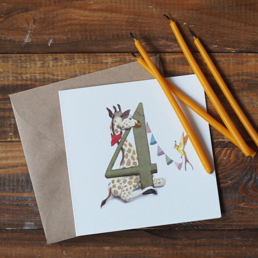 Kartka okolicznościowa na trzecie urodziny / Hi Little