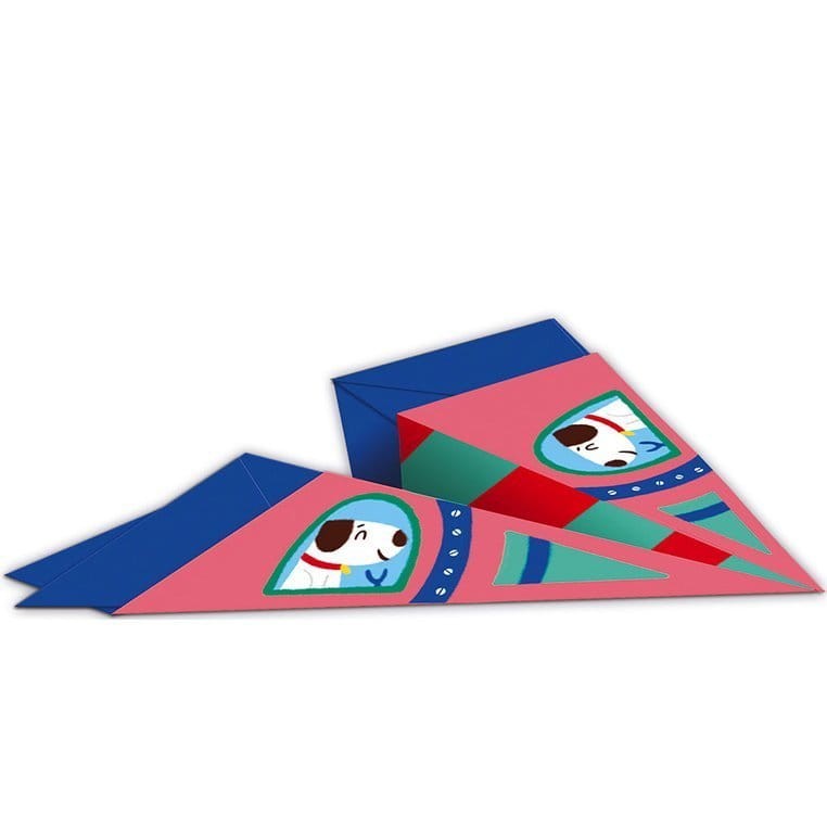 Zestaw kreatywny Papierowe samoloty z wyrzutnią 6+ / Janod