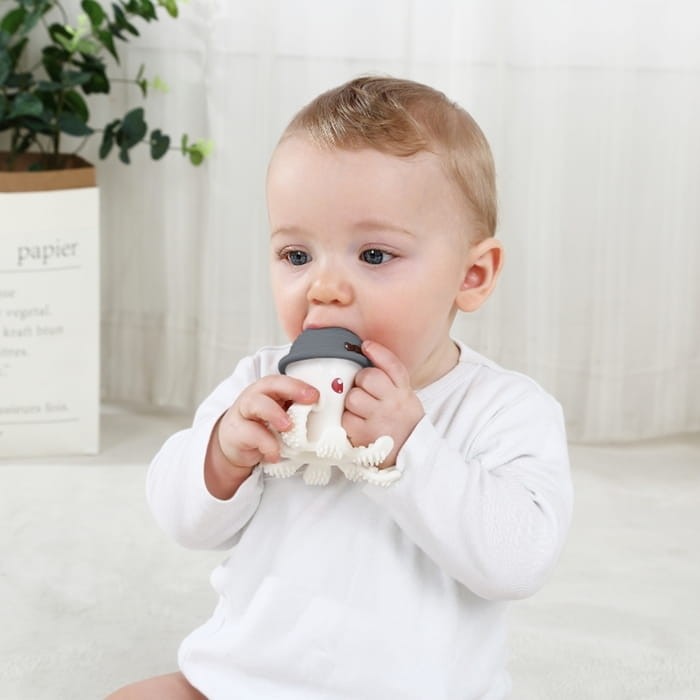 Gryzak Zabawka Ośmiornica Grey / Mombella