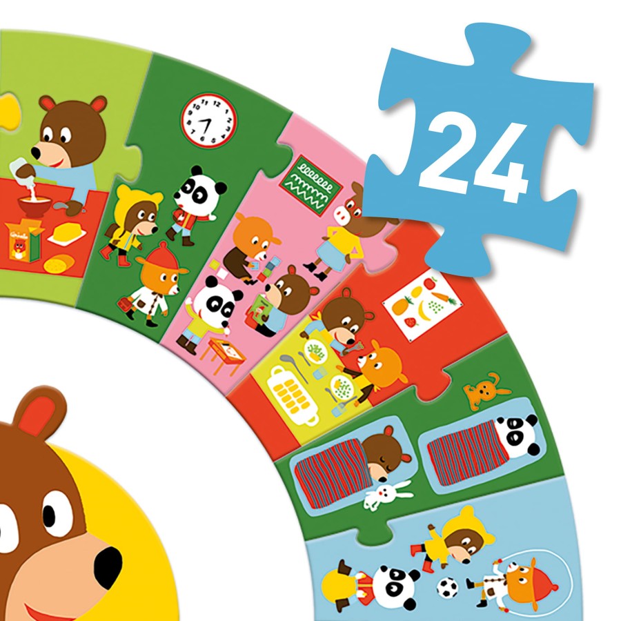 Puzzle kartonowe DZIEŃ / Djeco