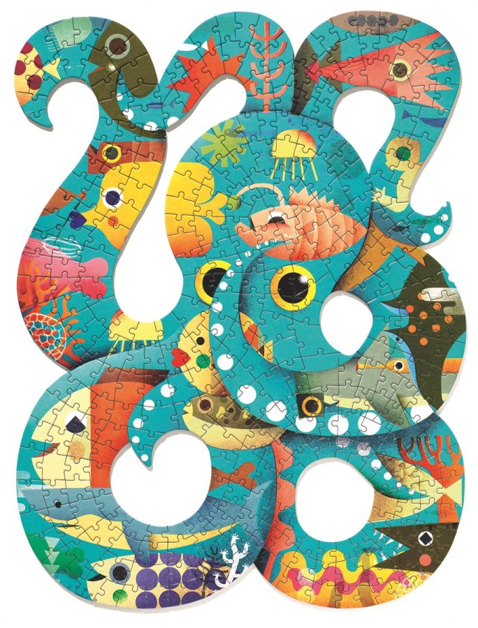 Puzzle artystyczne OŚMIORNICA 350 elem. / Djeco