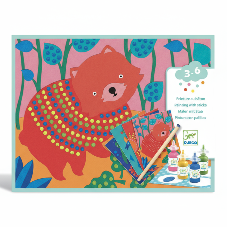 Zestaw artystyczny MALOWANIE KROPKAMI / Djeco