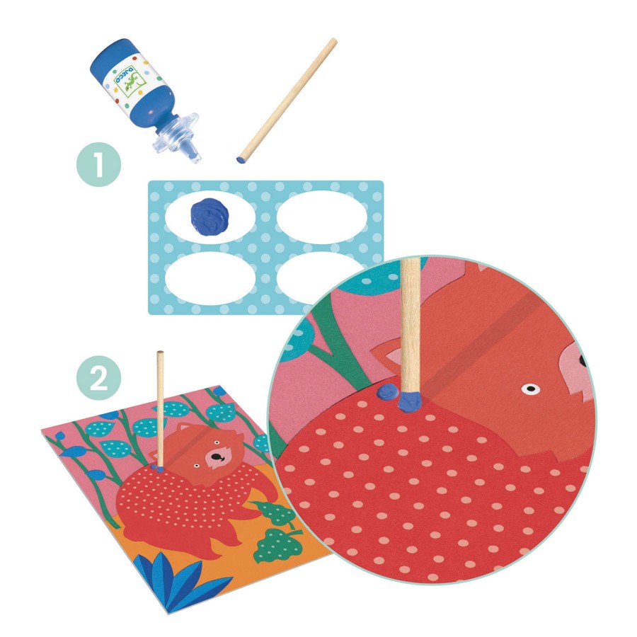Zestaw artystyczny MALOWANIE KROPKAMI / Djeco