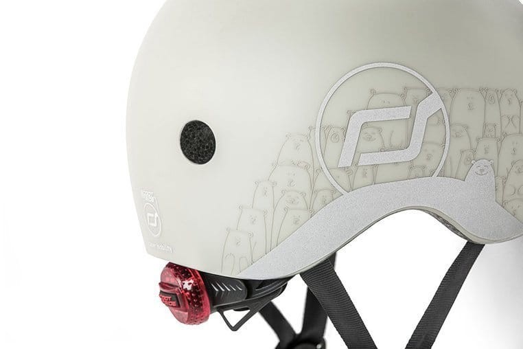 Kask z odblaskami XXS-S dla dzieci 1rż+ Ash Bear / Scootandride