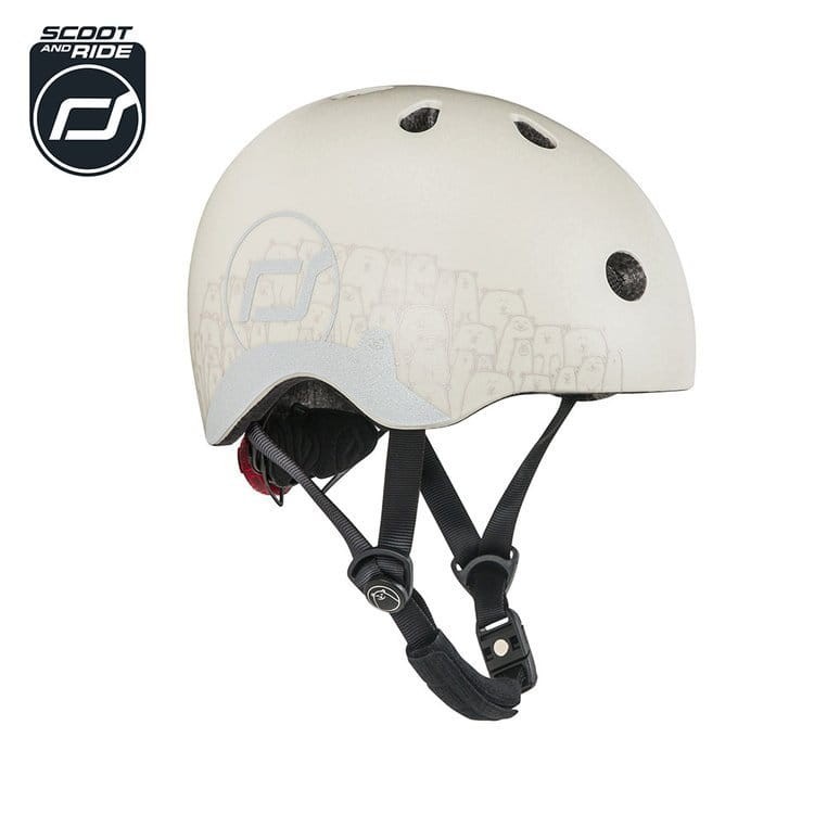 Kask z odblaskami XXS-S dla dzieci 1rż+ Ash Bear / Scootandride