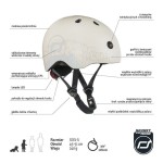 Kask z odblaskami XXS-S dla dzieci 1rż+ Ash Bear / Scootandride