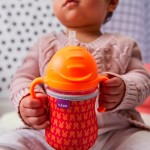 Bidon ze słomką 240 ml, ANANASOWY / b.box