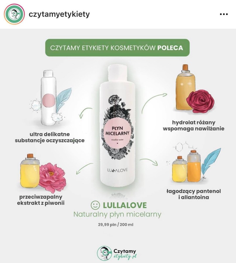 Naturalny płyn micelarny 200 ml / Lullalove