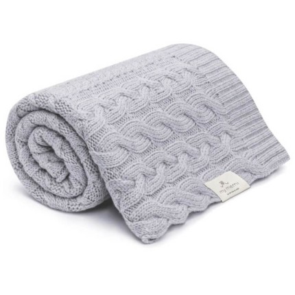 Kocyk WARKOCZ ze 100% wełny merino grey - premium collection / My Memi