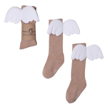 Podkolanówki Dziecięce - Beżowy Aniołek / Mama's Feet