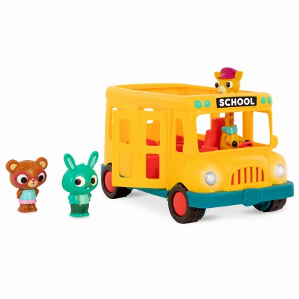 Muzyczny autobus szkolny z żyrafą i wesołymi pasażerami /  B.Toys