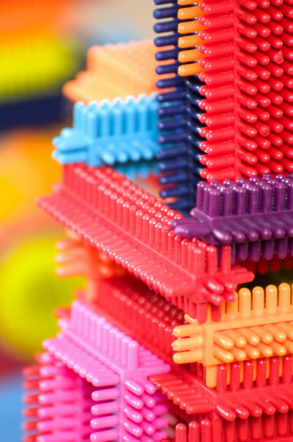 Klocki jeżyki w torbie / B.Toys