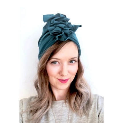 Turban Organic Emerald, rozmiary dziecięce / Looks by Luks