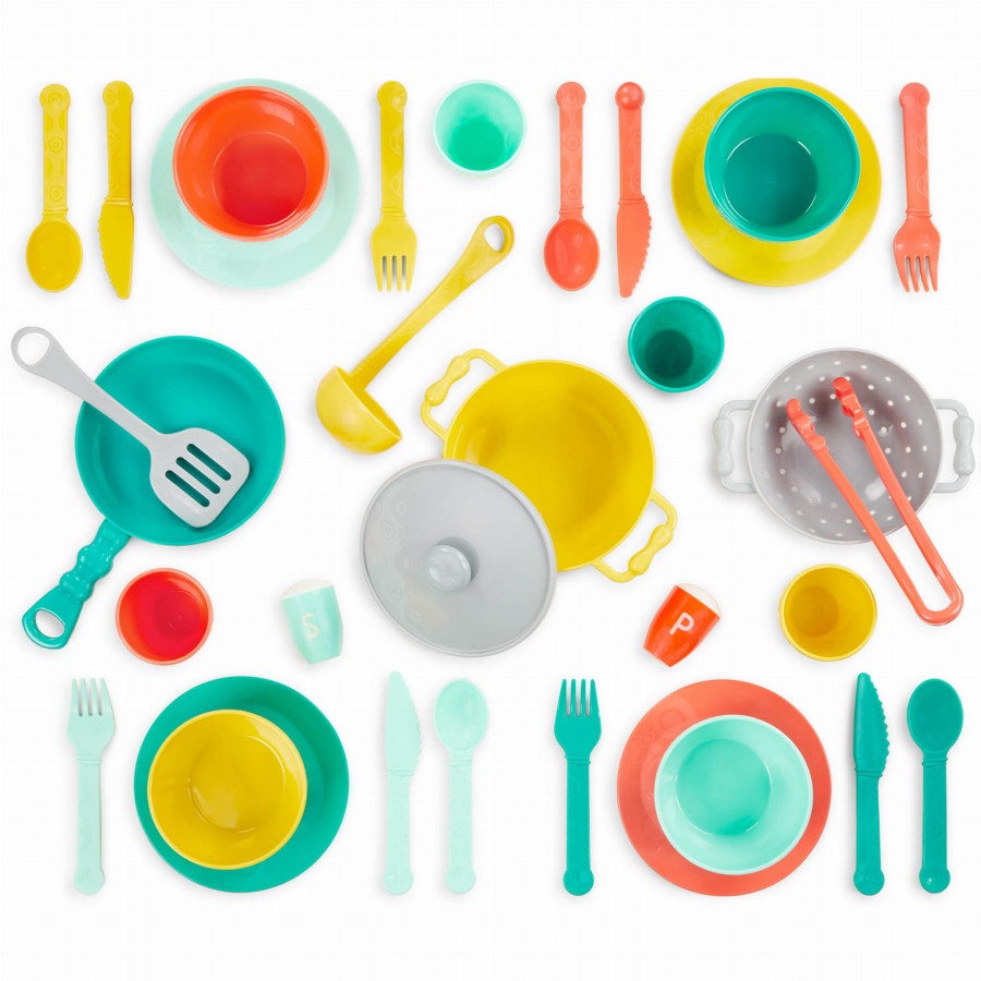 Mini Chef Kitchen Set – zastawa STOŁOWA i akcesoria KUCHENNE / B.Toys
