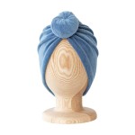 Turban No.2 Velvet Dusty Blue RÓŻNE ROZMIARY / Looks by LUKS
