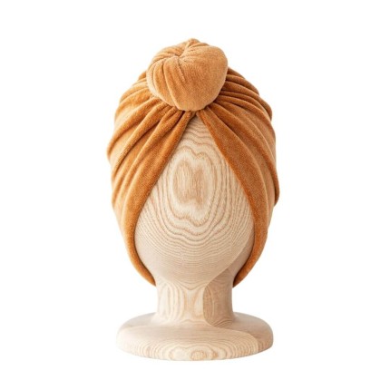 Turban No.2 Velvet Golden Ochre / Looks by LUKS