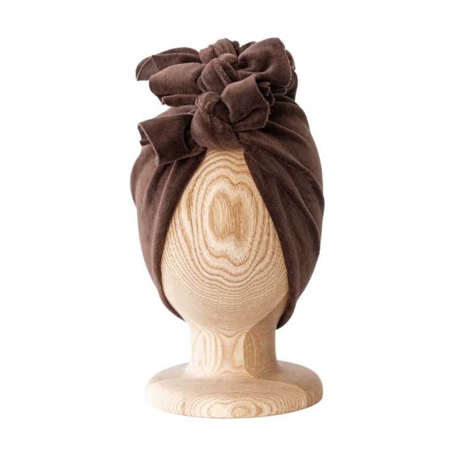 Turban No.3 Velvet Dark Chocolate RÓŻNE ROZMIARY / Looks by LUKS