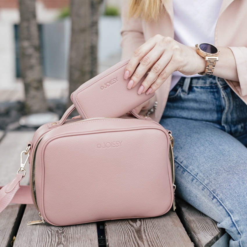 Torebka crossbody i organizer do wózka 2w1 VERA chic pink / Joissy