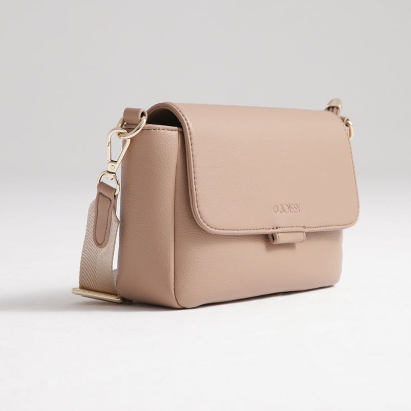 Mała torebka crossbody na ramię dla Mamy KENZA blush beige / Joissy