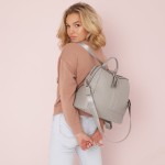 Plecak i torba dla mamy 2w1 MINI cool grey/silver / Joissy