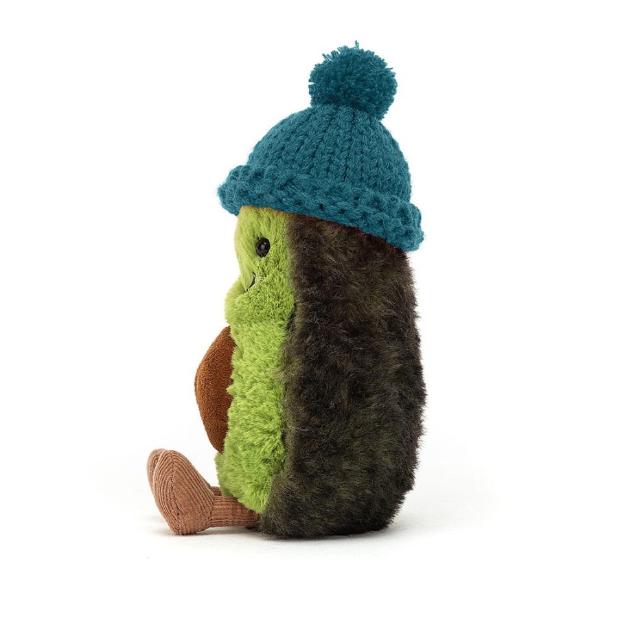 Jellycat Awokado w czapeczce 15 cm MORSKA