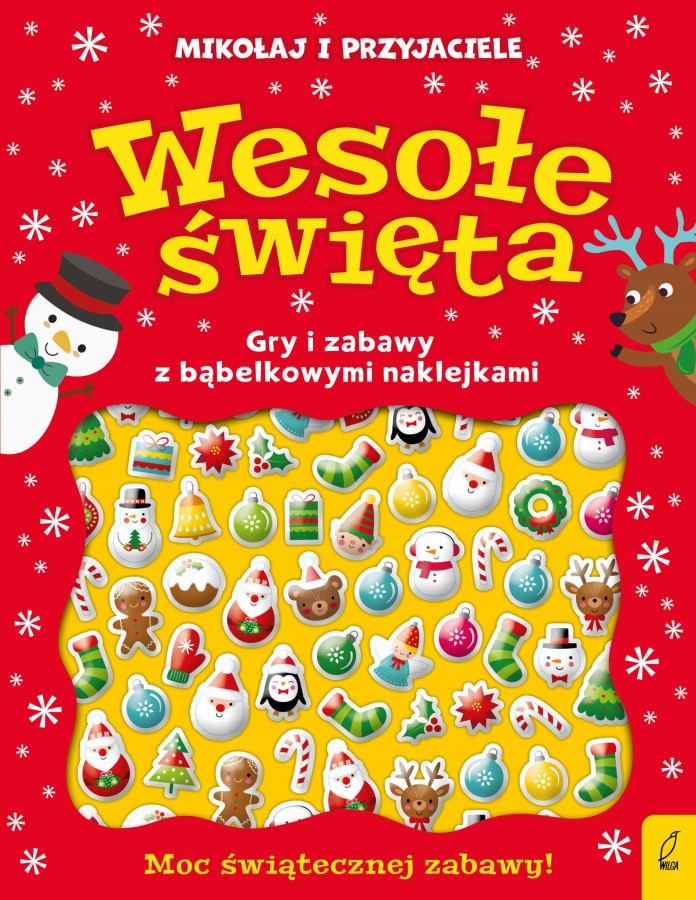 Wypukłe naklejki. Wesołe święta / Wydawnictwo Wilga