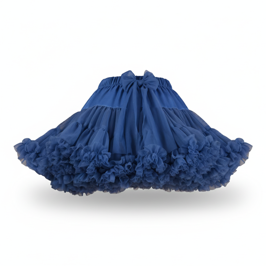 Spódnica Pettiskirt - Jeans RÓŻNE ROZMIARY / Manufaktura Falbanek