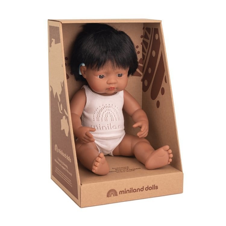 Hiszpan z implantem ślimakowym 38cm Miniland Doll