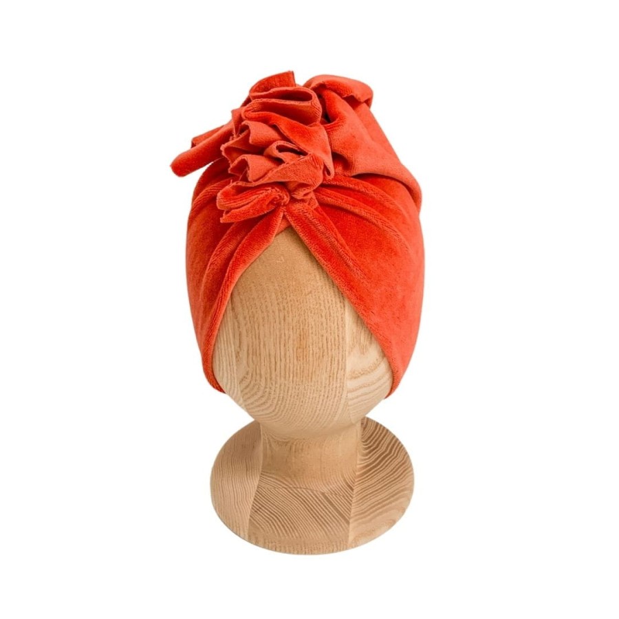 Turban Velvet Red Rust RÓŻNE ROZMIARY / Looks by LUKS