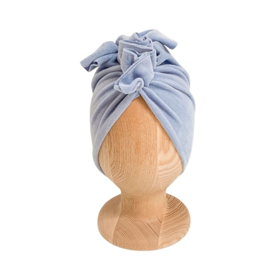 Turban Velvet Ice Blue RÓŻNE ROZMIARY / Looks by LUKS