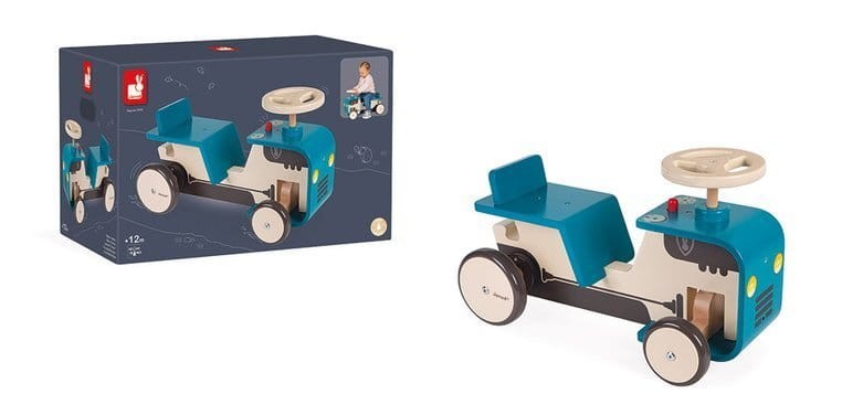 Drewniany jeździk Traktor 12 m+ / Janod