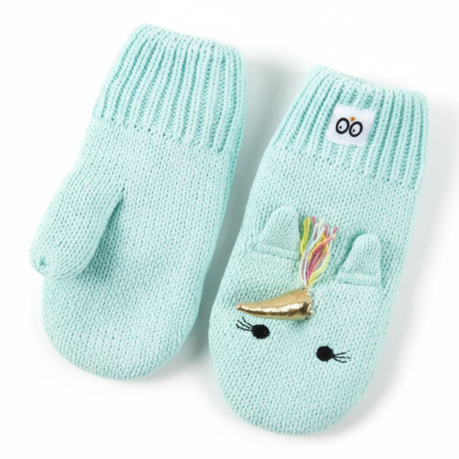 Rękawiczki dziecięce Jednorożec roz. 6-12m / Zoocchini