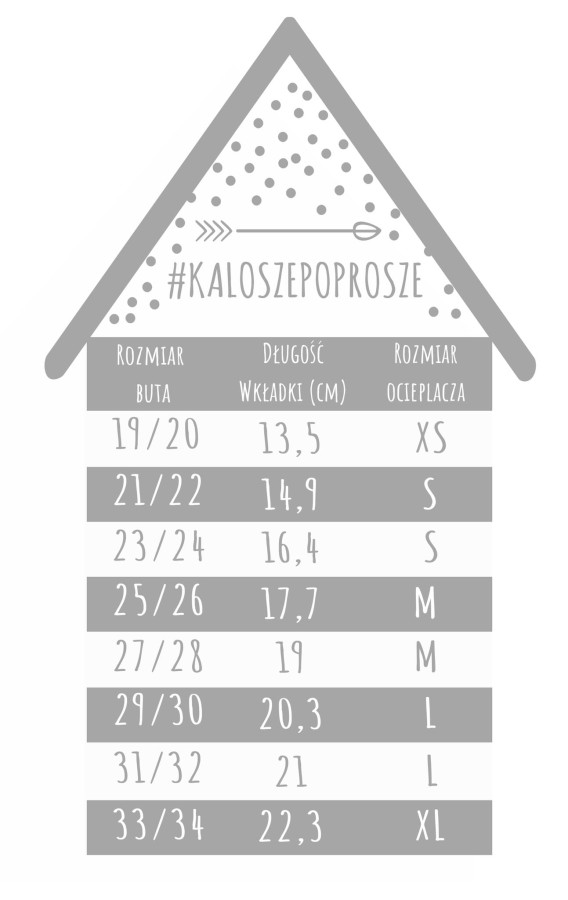 Ocieplacz polarowy grafitowy ROZMIARY / KaloszePoprosze