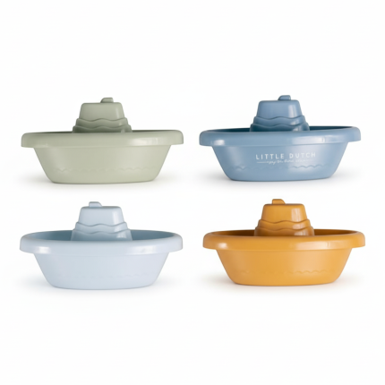 Zestaw 4 łódeczek do zabawy Blue / Little Dutch