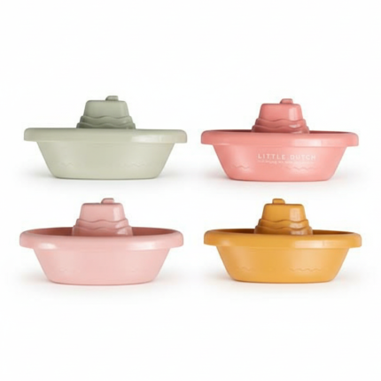 Zestaw 4 łódeczek do zabawy Pink / Little Dutch