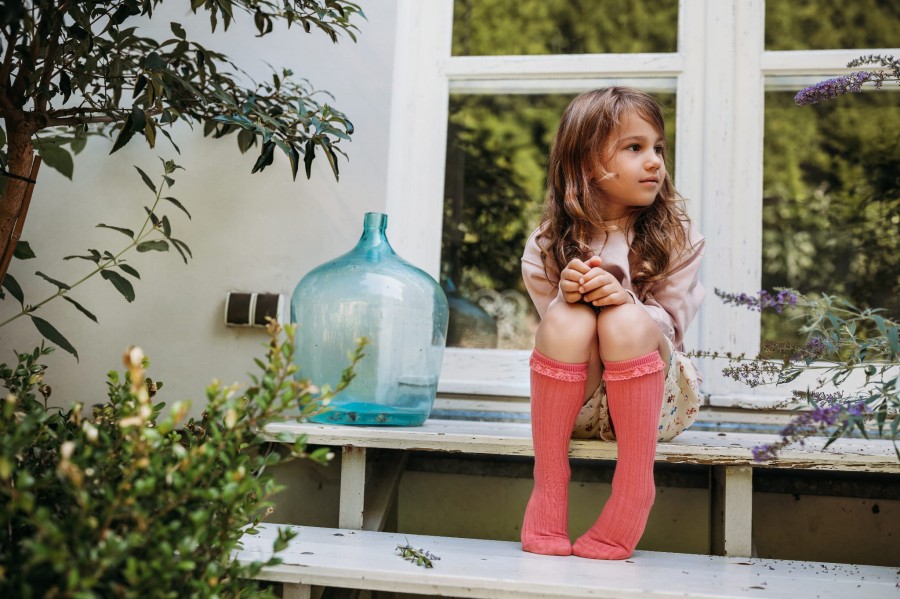 Podkolanówki Mono Baby brudny róż, rozmiary / Mama's Feet